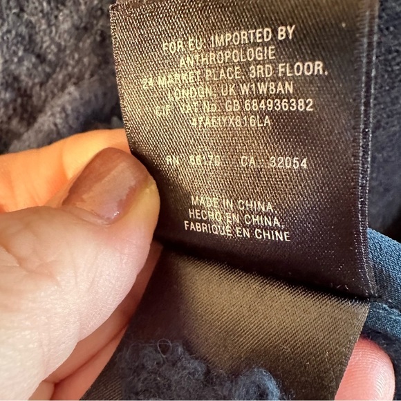 KNITTED & KNOTTED Anthropologie GORGEOUS M Senni Teal Sweater Sheer Panel Alpaca - Picture 11 of 13